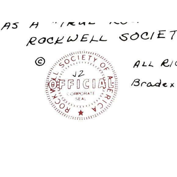 Norman Rockwell Plate "Waiting on the Shore" Knowles Fine China - Picture 8 of 10